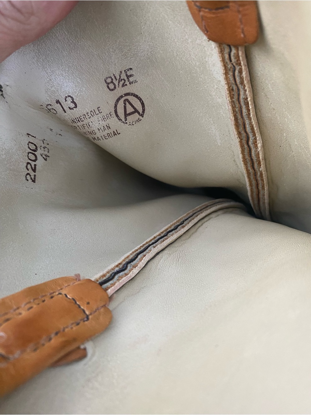 Leather Boots with Tan Accents - Size 8.5